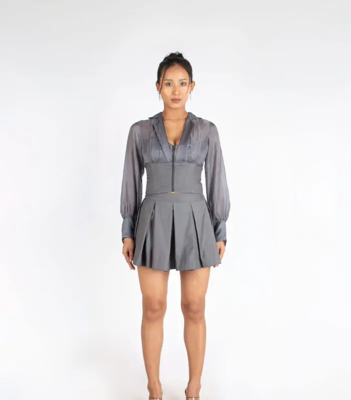 Pleated Affair Mini Skirt