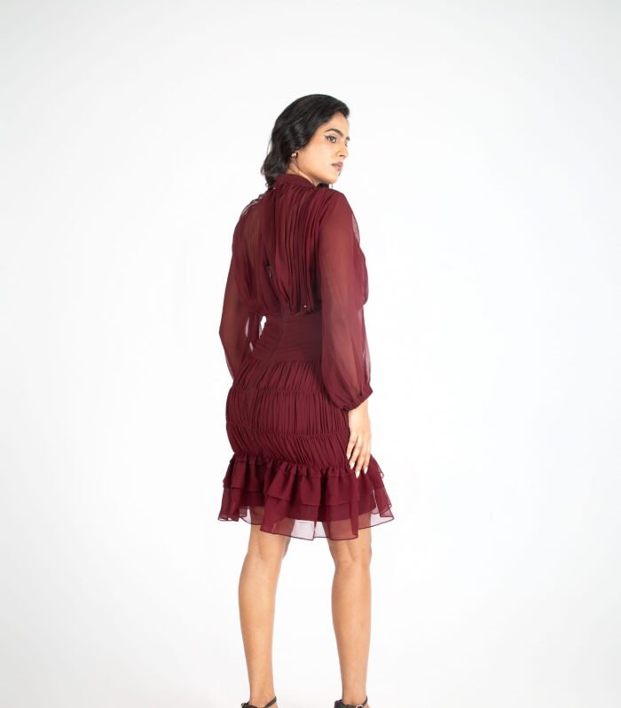 Crimson Whisper Dress