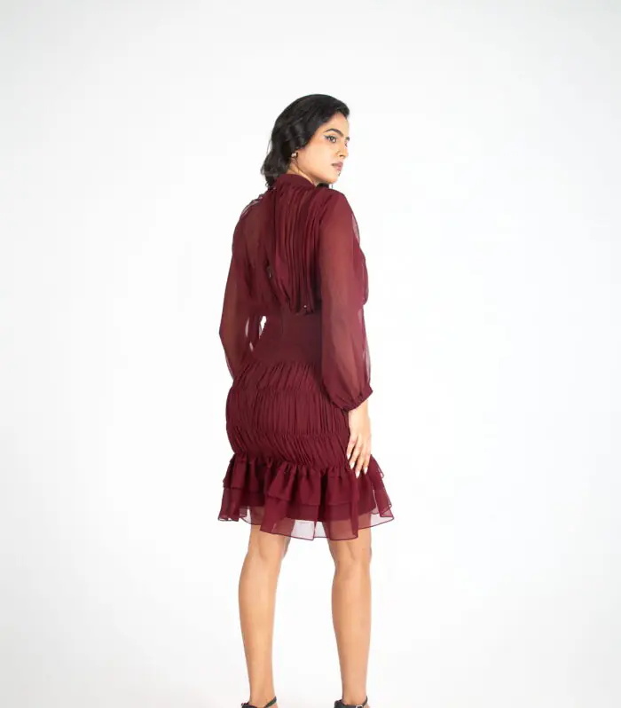 Crimson Whisper Dress